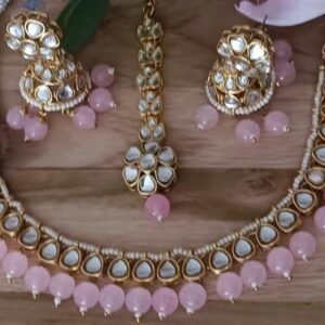 Golden Stones Pink Pearls
