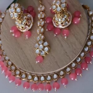 Golden Stones Peach Pearls