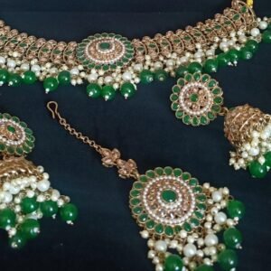 Golden Stones Green Pearls