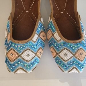 punjabi jutti white pj103
