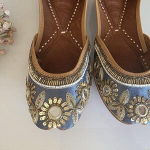 punjabi jutti gray pj107