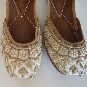 punjabi jutti white pj112
