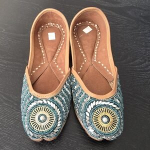 punjabi jutti green pj118
