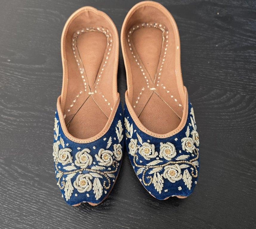 punjabi jutti blue pj126