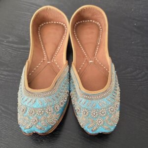 punjabi jutti sea green pj151