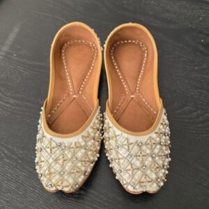 punjabi jutti white pj152